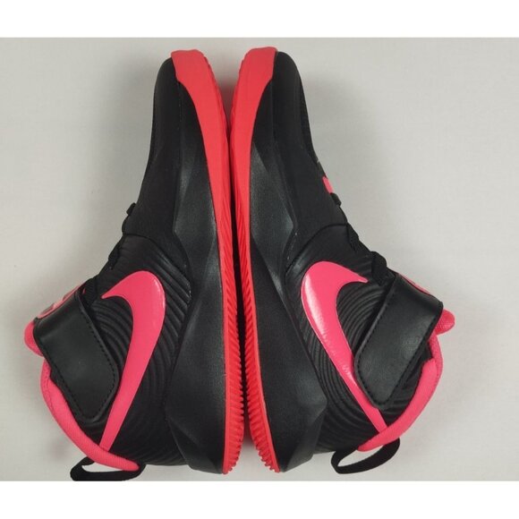 Nike Team Hustle D 9 PS Kids Size 13C Black Pink Basketball Shoes AQ4225-002 - Picture 7 of 7